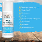 Penile Health Relief Cream No Mess Pump Help Soothe & Restore Red Irritated Chaffed Skin Male Re-Vitalize Travel Size (3.3fl oz/ 100ml)