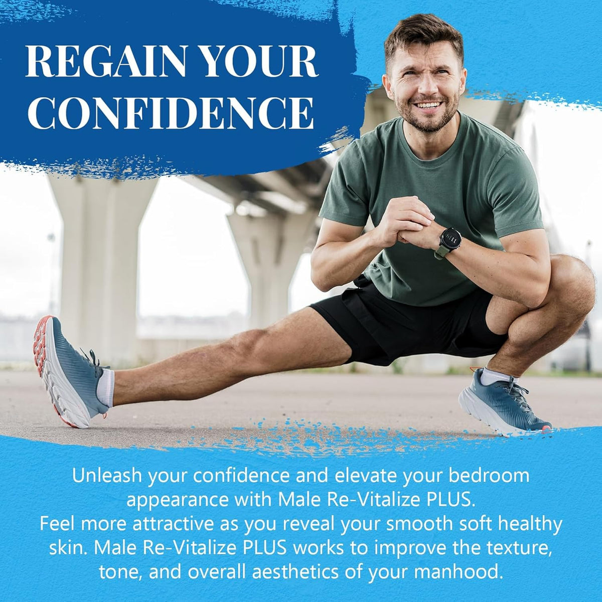 Male Re-Vitalize PLUS - Oats Penile Health Cream for Men - Relieve, Restore and Support Skin - Moisturizing Penile Cream - TSA Compliant Size (3.3 fl oz/100ml)