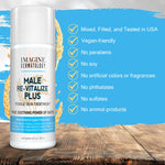 Male Re-Vitalize PLUS - Oats Penile Health Cream for Men - Relieve, Restore and Support Skin - Moisturizing Penile Cream - TSA Compliant Size (3.3 fl oz/100ml)