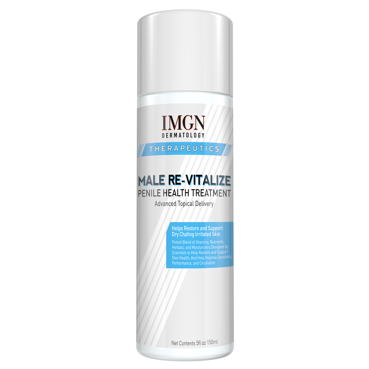 IMGN Large Male Relief Cream Lotion No Mess Large Pump 5oz 150ml